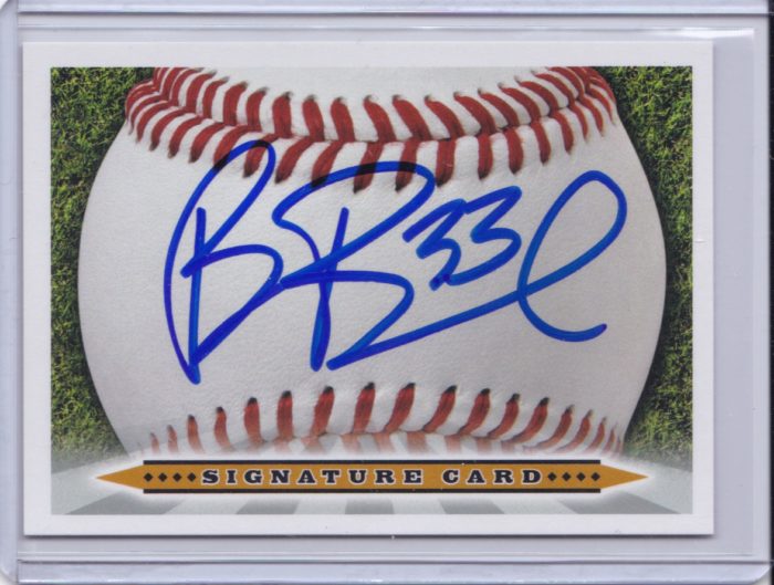 Ben Broussard signed signature card