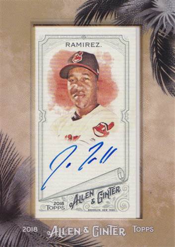 2018 Topps Allen and Ginter Jose Ramirez