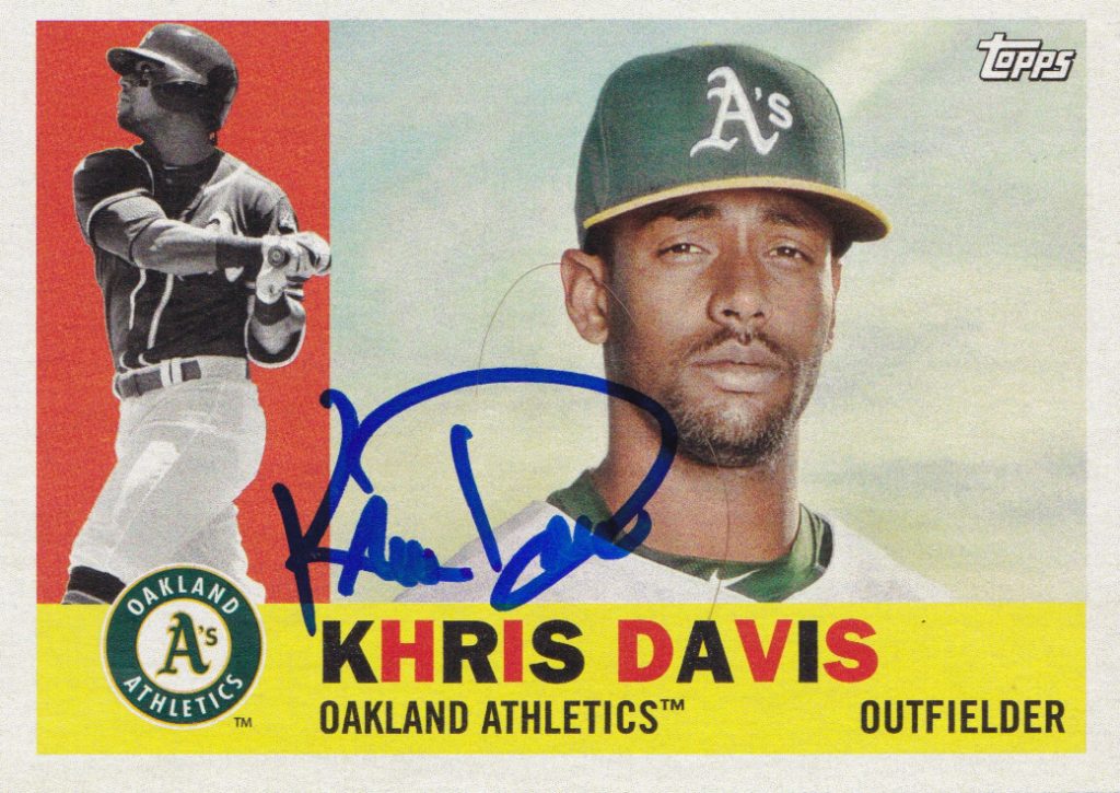 2017 Khris Davis Topps Archives Baseball card #30