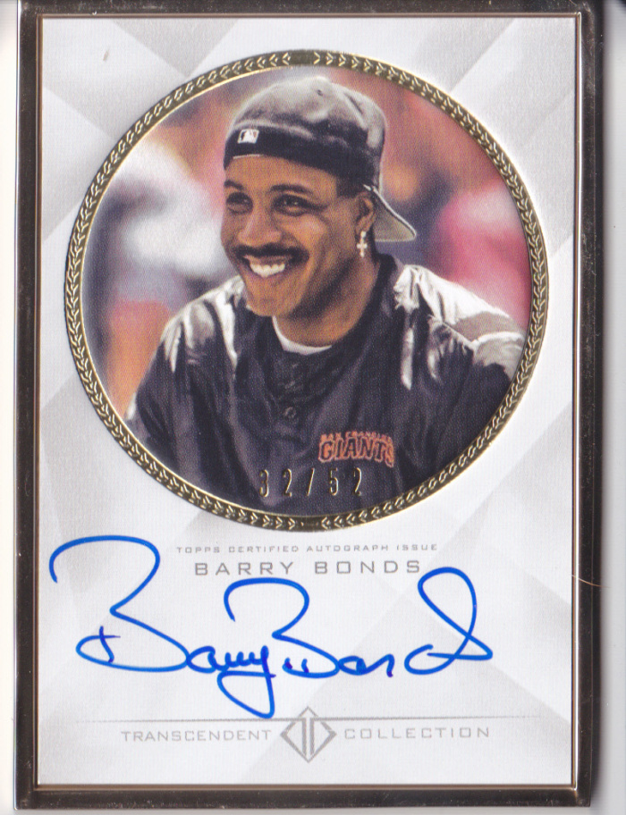 2016 Topps Transcendent Barry Bonds