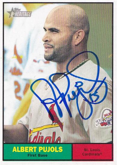 2010 Topps Heritage Albert Pujols