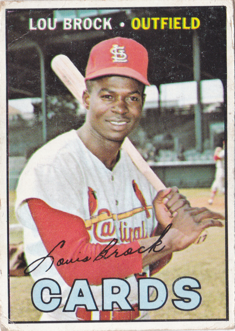 1967 Topps #285 Lou Brock – Wahoo Cardboard