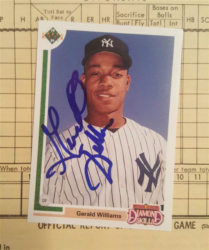 New Arrival: Gerald Williams, of, New York Yankees – Wahoo Cardboard